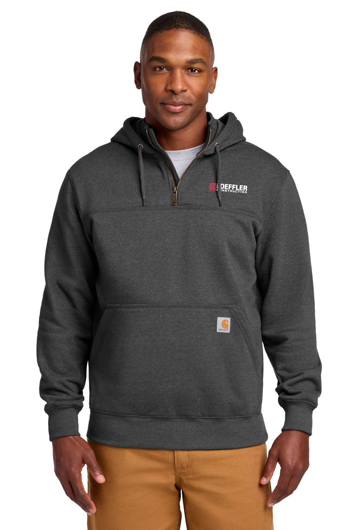 Carhartt® Tall Rain Defender® Paxton Heavyweight Hooded Zip Mock Sweatshirt