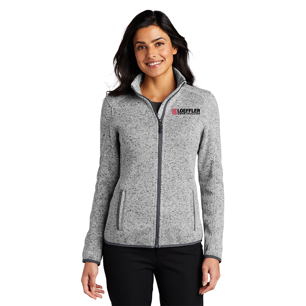 Port Authority Ladies Sweater Fleece Jacket