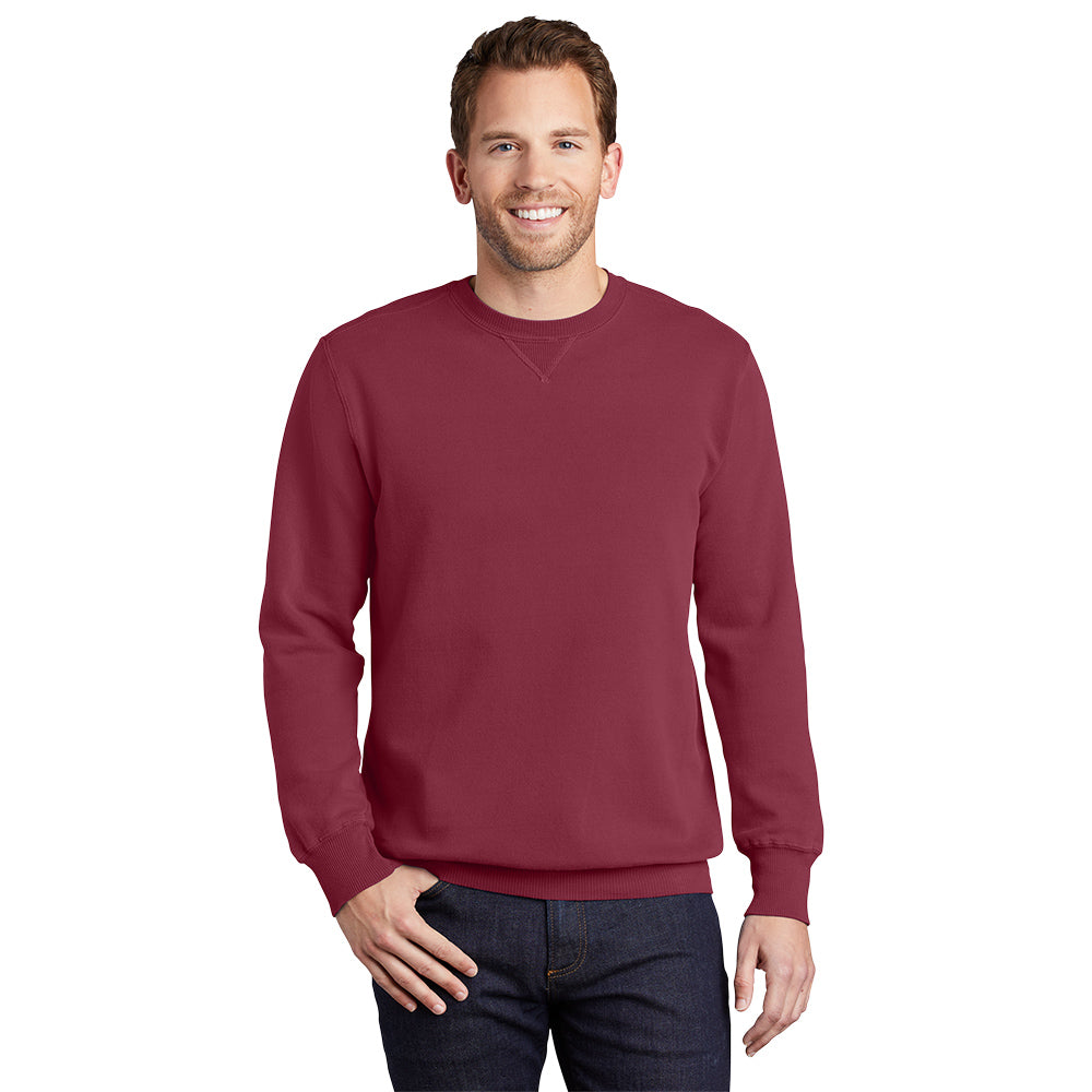 Port & Company® Beach Wash® Garment-Dyed Crewneck Sweatshirt