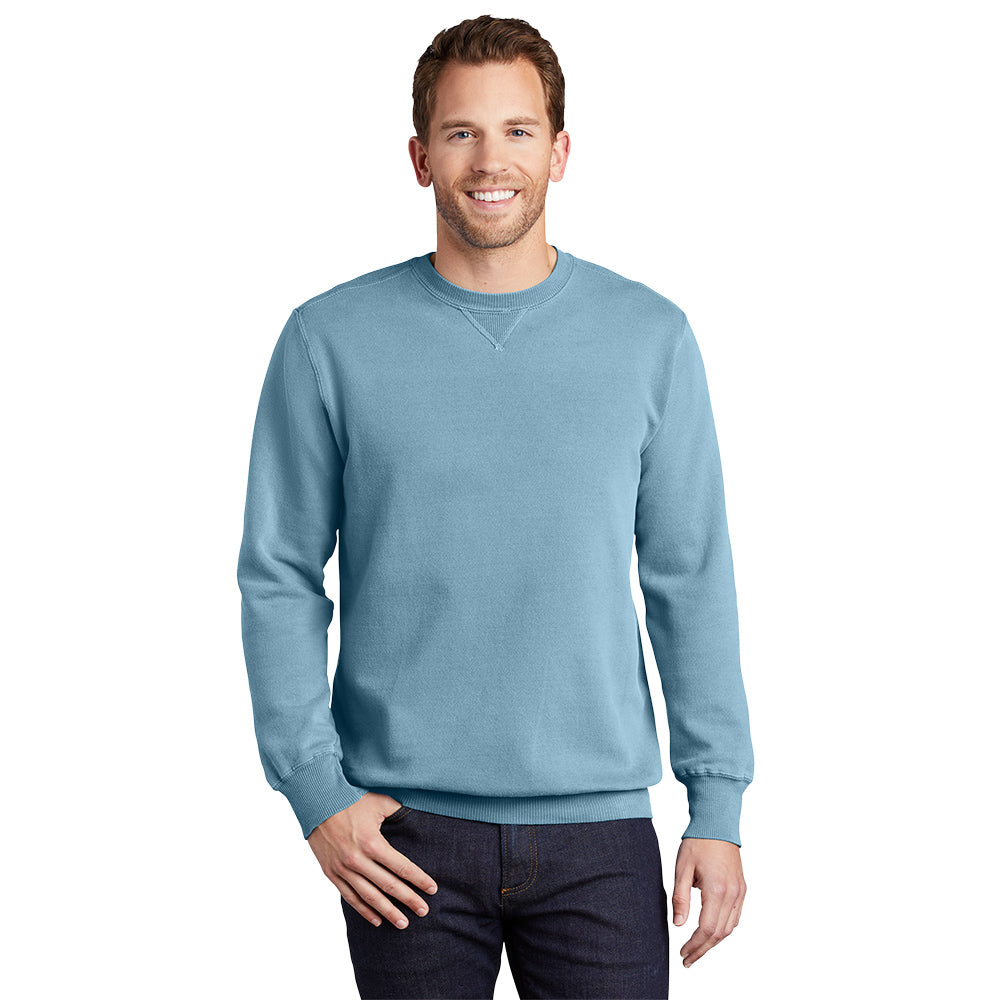 Port & Company® Beach Wash® Garment-Dyed Crewneck Sweatshirt