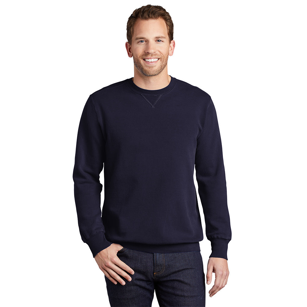 Port & Company® Beach Wash® Garment-Dyed Crewneck Sweatshirt