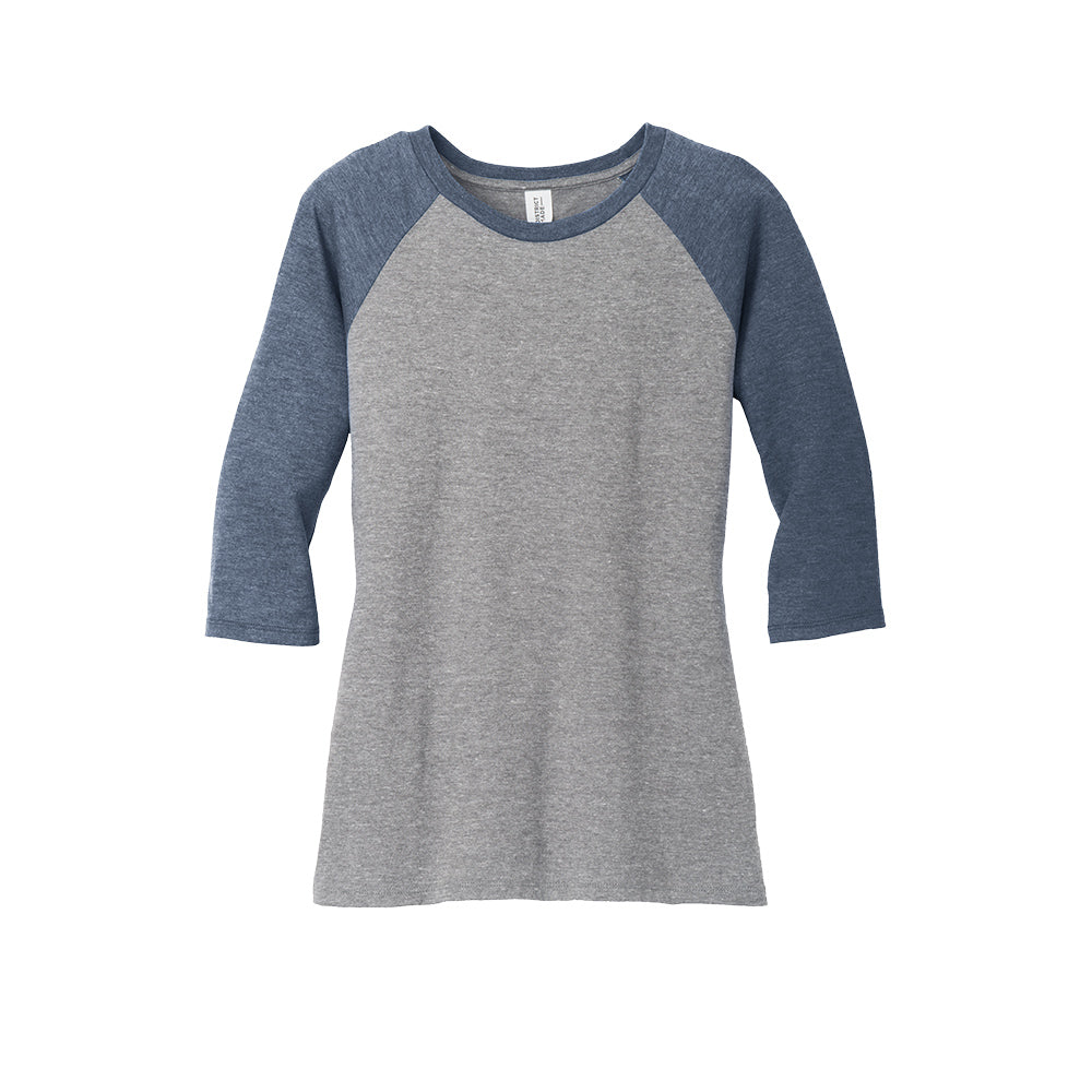 District Women's Perfect Tri 3/4-Sleeve Raglan