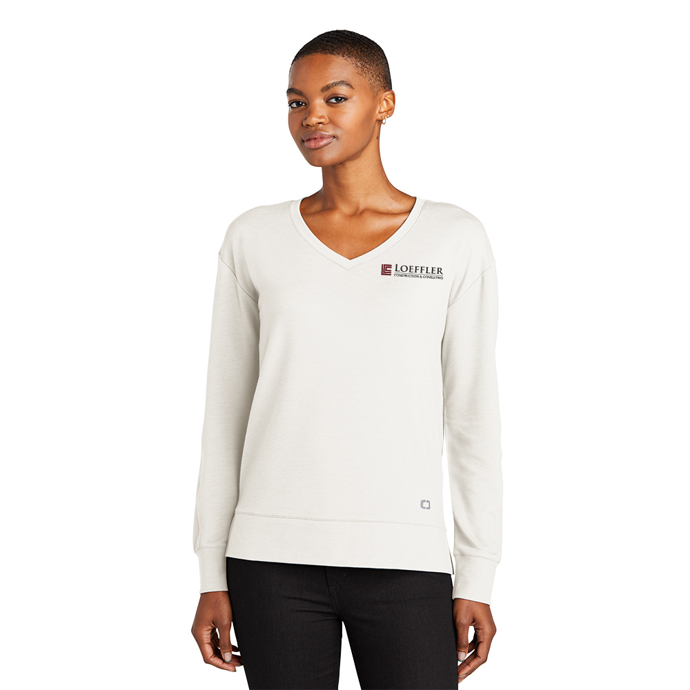 OGIO Ladies Luuma Flex Long Sleeve V-Neck