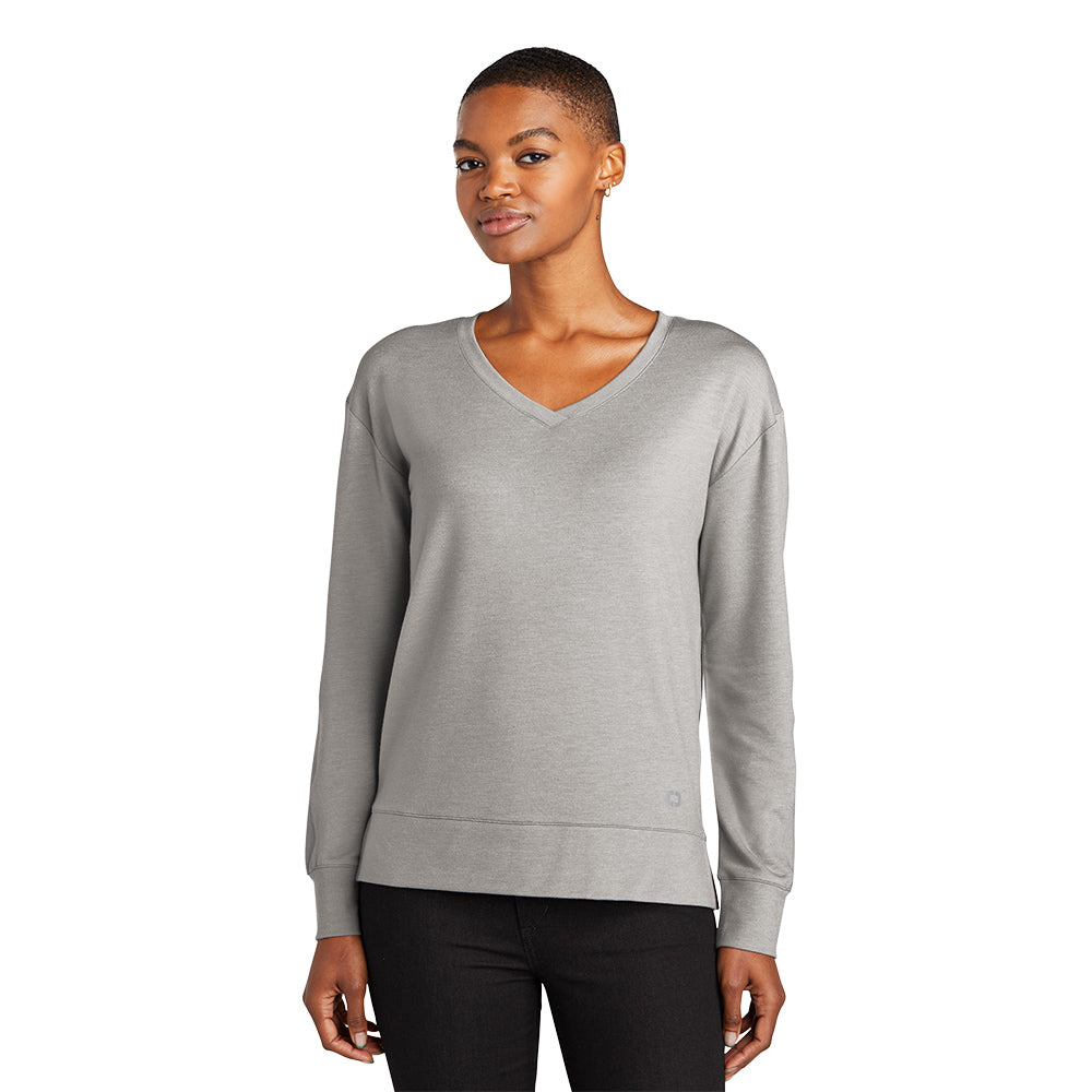 OGIO Ladies Luuma Flex Long Sleeve V-Neck