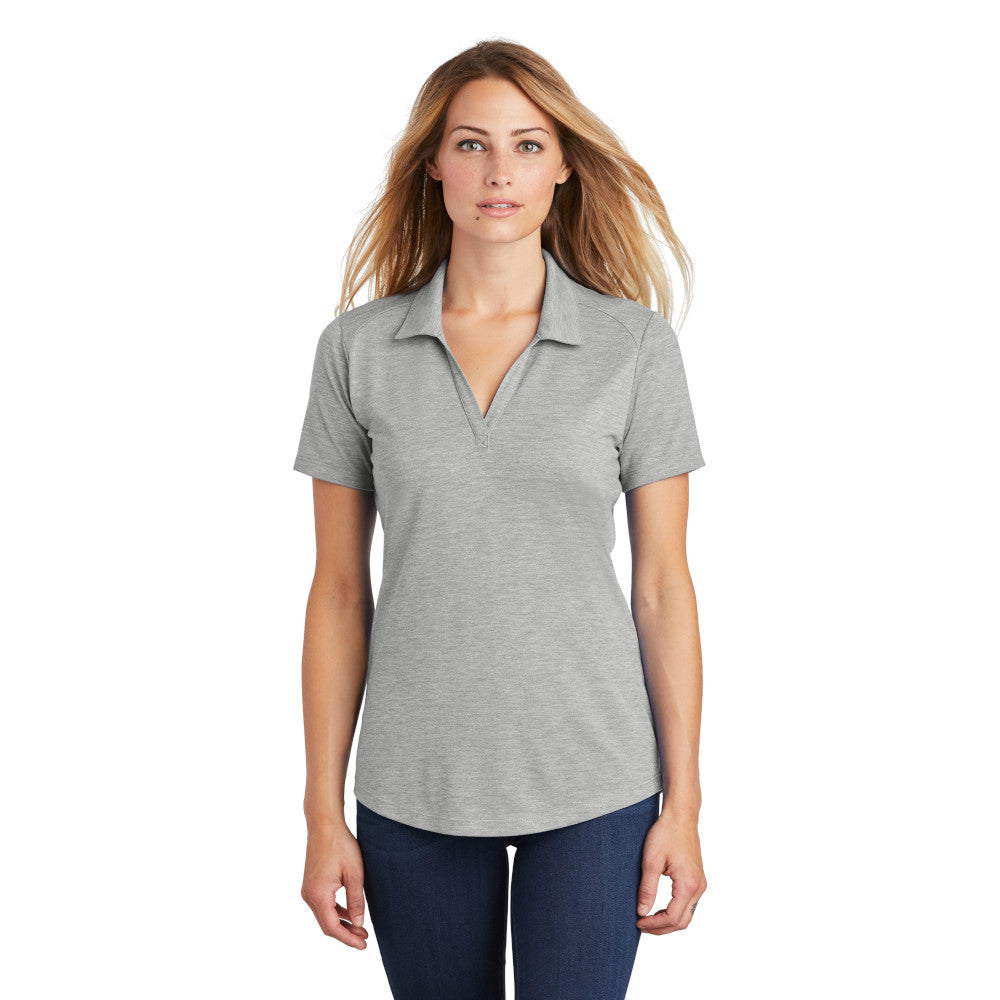 Sport-Tek Ladies Posi Charge Tri-Blend Wicking Polo