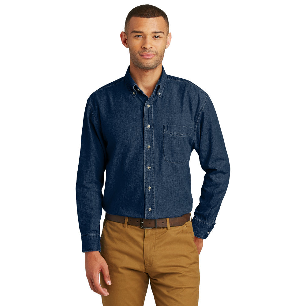 Port & Company Long Sleeve Value Denim Shirt