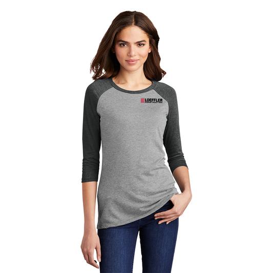 District Women's Perfect Tri 3/4-Sleeve Raglan