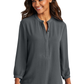 Port Authority® Women's 3/4-Sleeve Textured Crepe Tunic