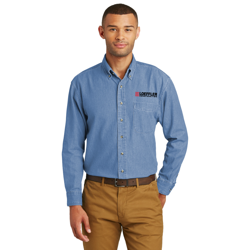 Port & Company Long Sleeve Value Denim Shirt